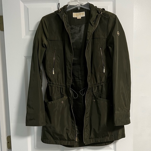 MICHAEL KORS GREEN ZIP UP JACKET SIZE XS - Picture 3 of 7